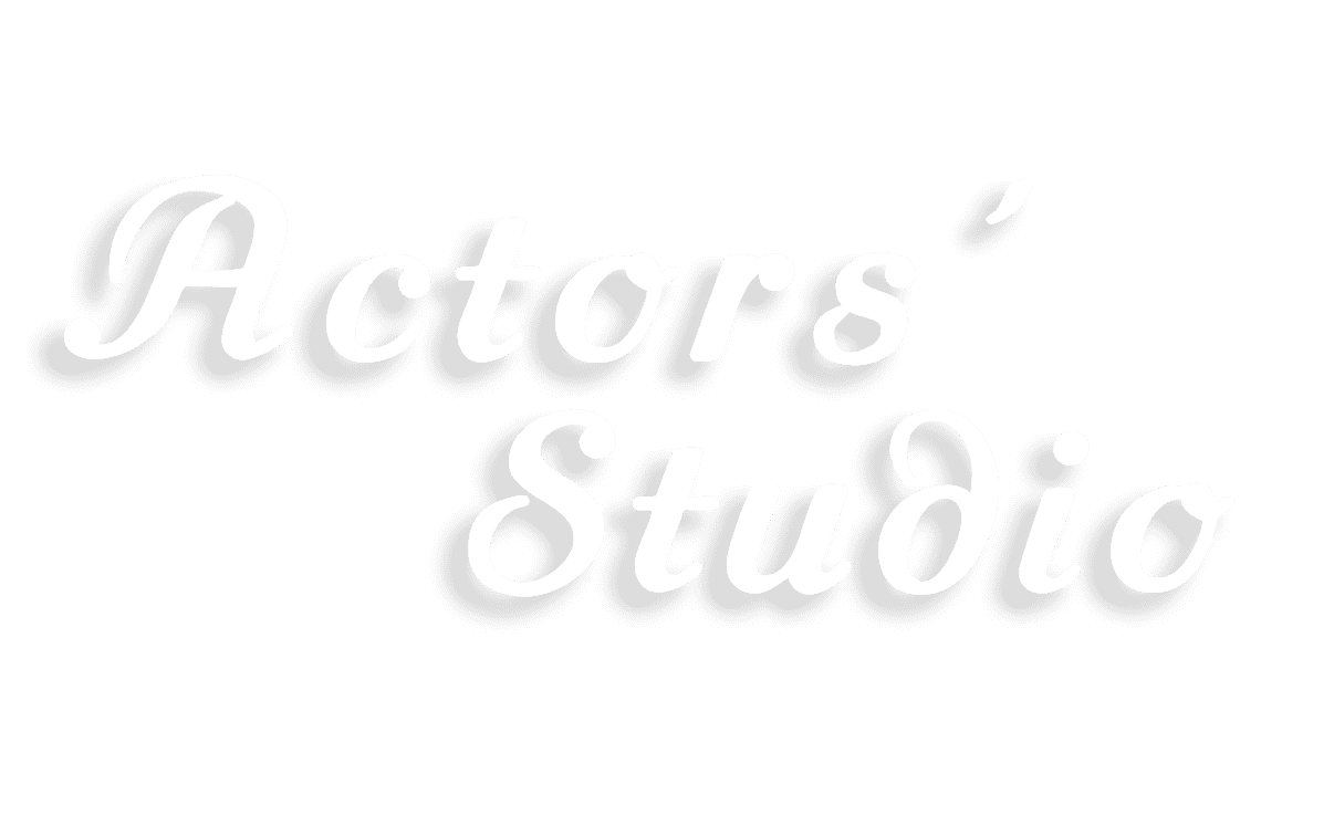 Actors Studio logo white