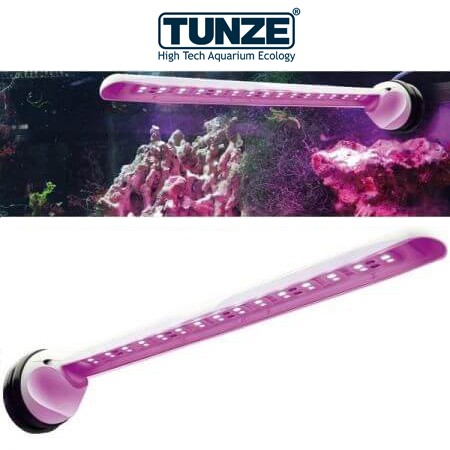 Illuminazione LED TUNZE Per Acquari - 30 LED Bianchi 6500K, 10W, Per Acquari Fino A 60 Litri