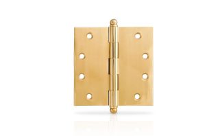 Solid Polished Brass Tipped Hinge