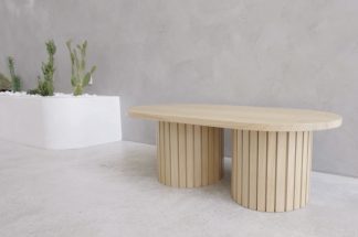 Custom Timber Oval Coffee Table
