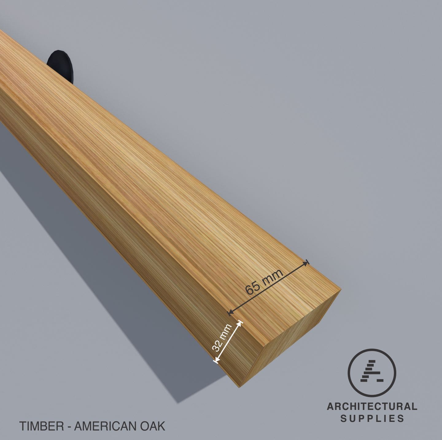 American Oak Rectangular Timber Handrail