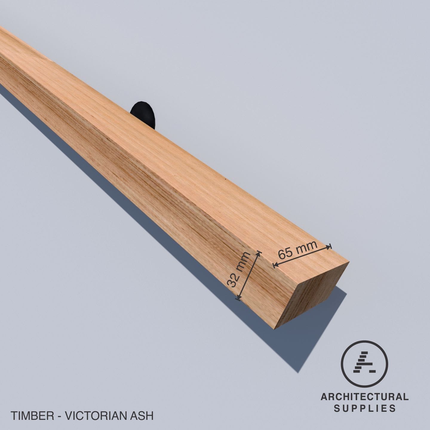 Victorian Ash Rectangular Timber Handrail