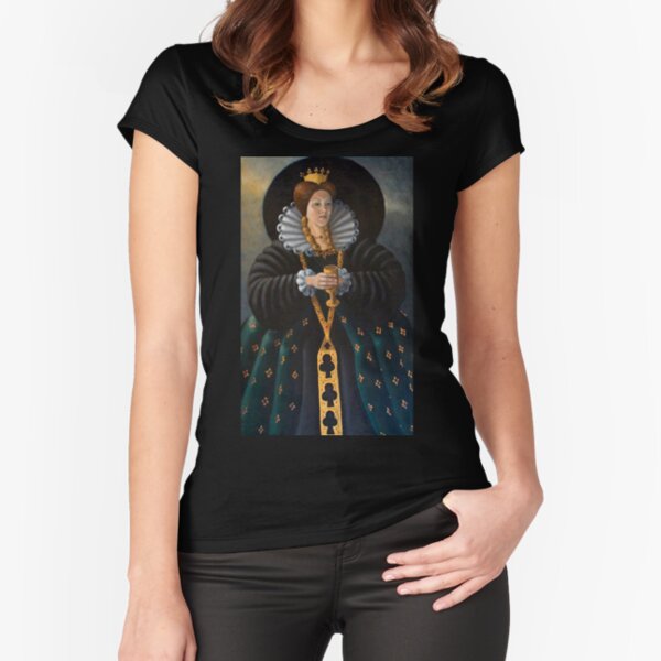 Fitted Scoop T-Shirt clothing category by Adelaide artist Avril Thomas at Magpie Springs – featuring original floral, abstract, nature, and painting designs on premium black or white tees, Australian artist apparel for sale on Redbubble