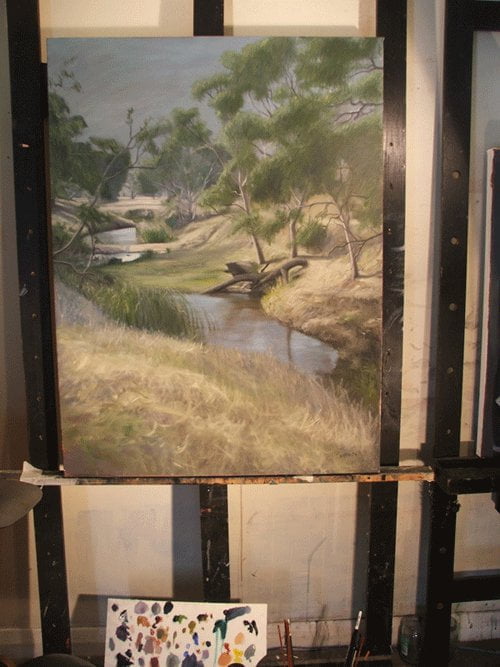 South Australian Artist, Avril Thomas,Artist studio near Adelaide, Adelaide Artist, Landscape painting, oil painting