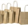 Brown Twist Handle Petite Carry Bags