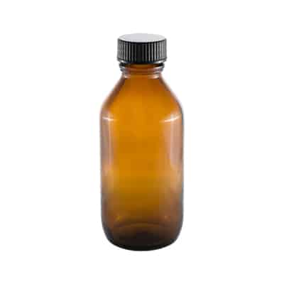 Amber Glass Round Bottle 50ml – 10 pk
