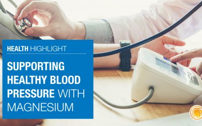 Supporting healthy blood pressure with Magnesium
