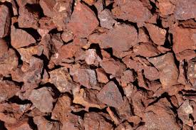 a pile of iron ore