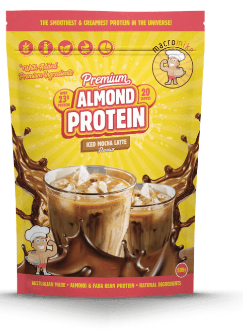 Macro Mike – Mocha Latte Premium Almond Protein (800g Bag)