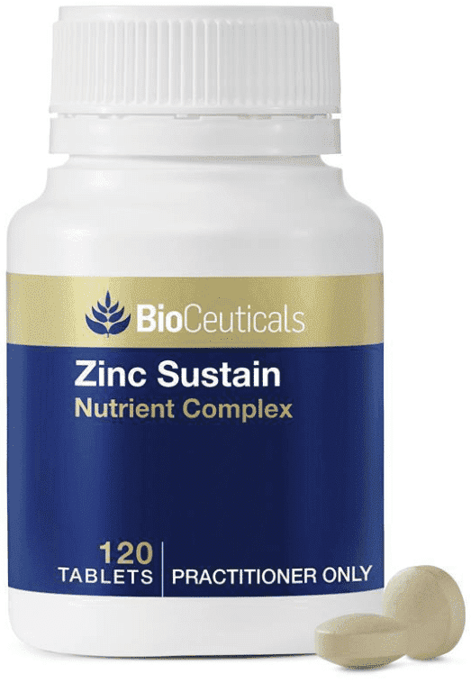 BioCeuticals Zinc Sustain 120 Tablets Body Balancing Nutrition