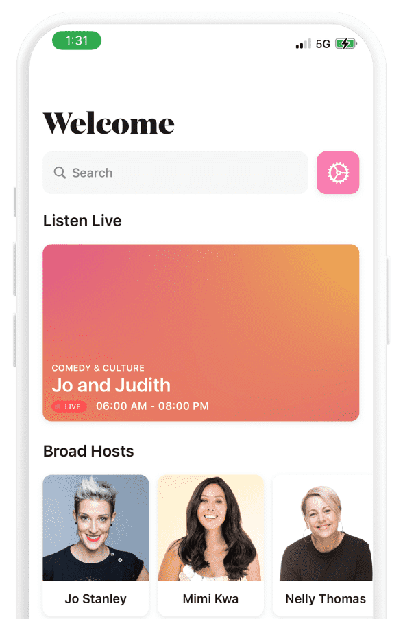 Get the Broad Radio app