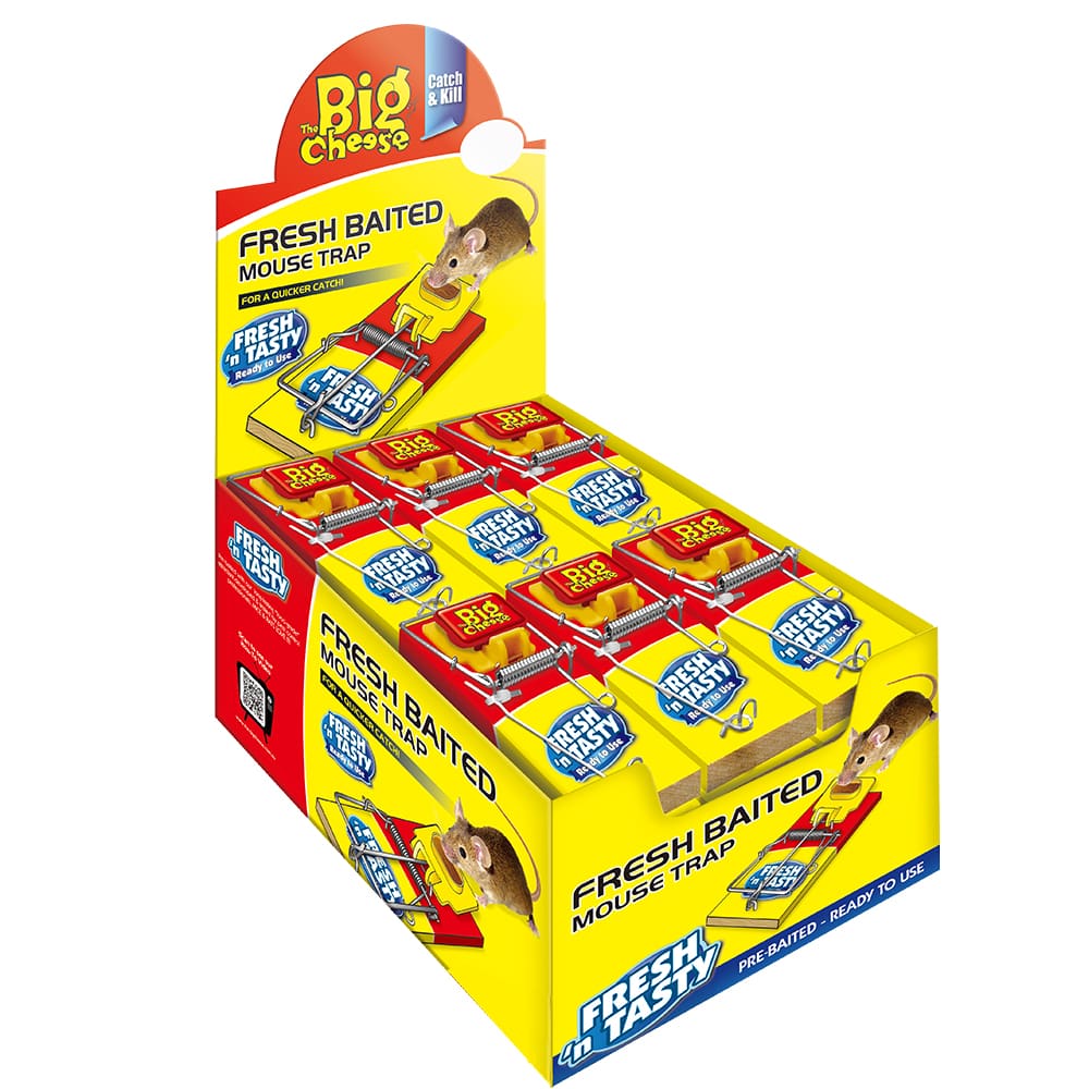 Big Cheese Baited Mouse Traps Twin Pack