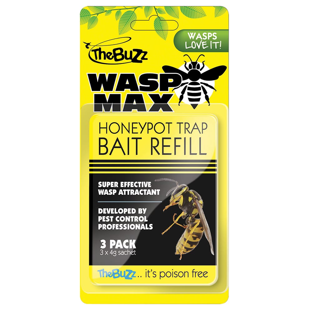 Wasp Max Honeypot Trap Bait Refill - 3 Pack - Brunnings