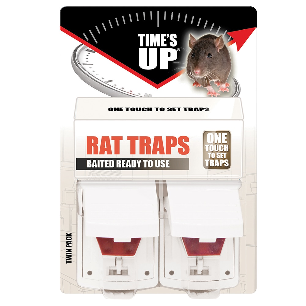 Heavy Duty Baited Rat Trap 2Pk - Brunnings