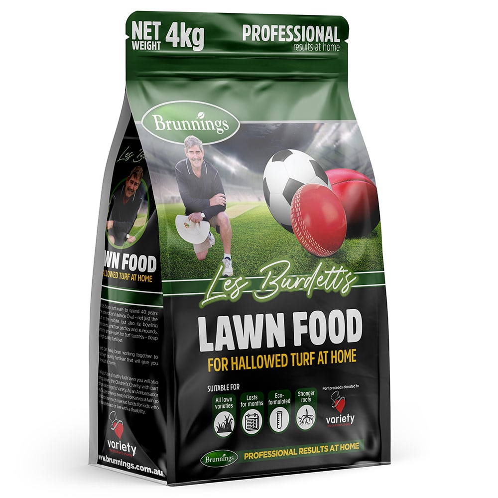Les Burdett's Lawn Food 4kg Brunnings