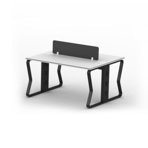 A FLOW 2 Seater Workstation in face to face orientation.
