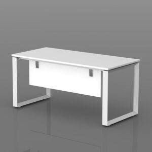 A white Universal Single Desk