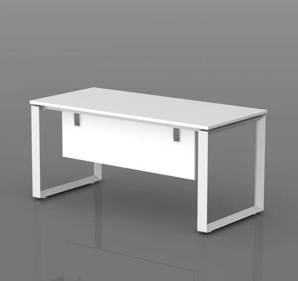 A white Universal Single Desk