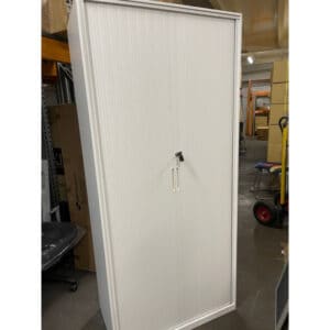 A New Full Size White Tambor Door Cabnet