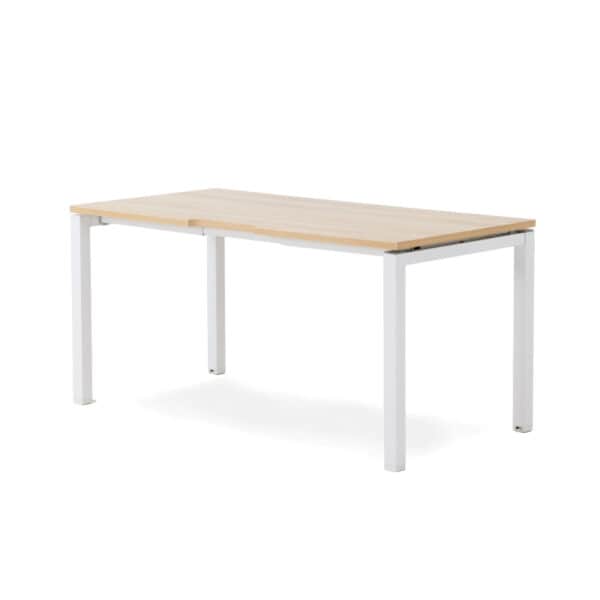 Runway Single Desk with a white frame