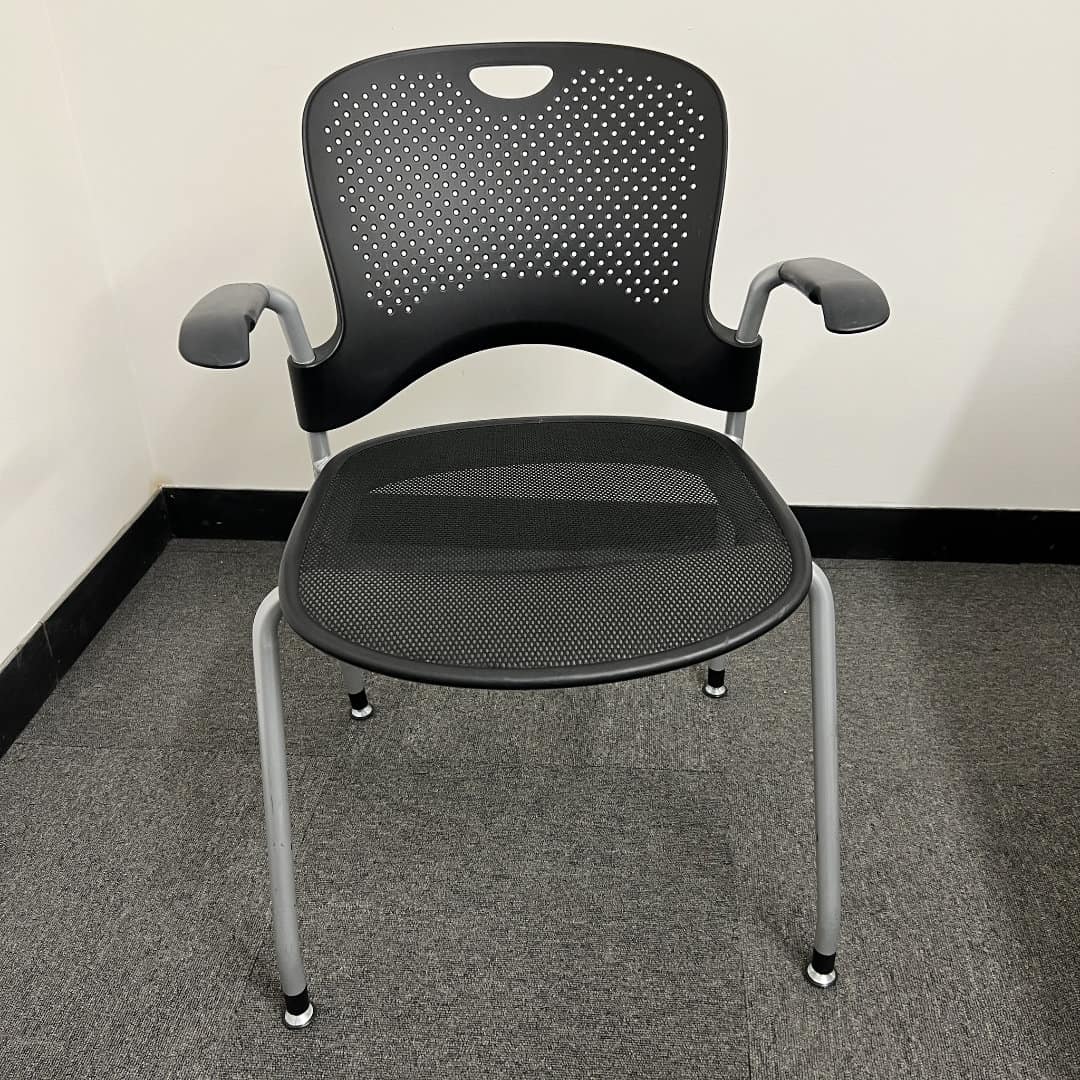 Forward facing Black Herman Miller Caper Chair