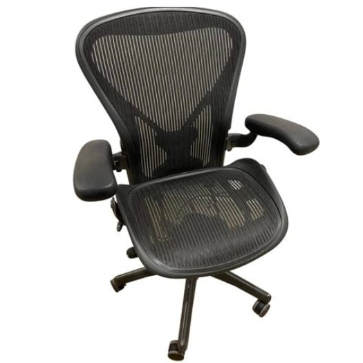 Black Herman Miller Aerons chair
