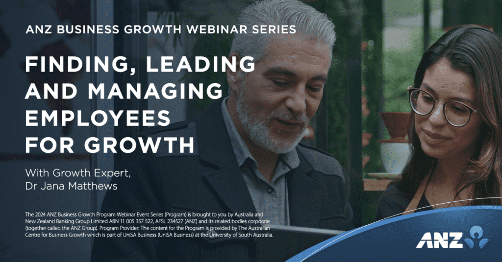 Finding, Leading and Manging Employees for Growth webinar tile