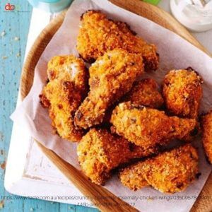 Crunchy Buttermilk Rosemary Chicken Wings from Taste