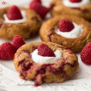Raspberry Lemon Baked Donuts from Healthy Happy Life