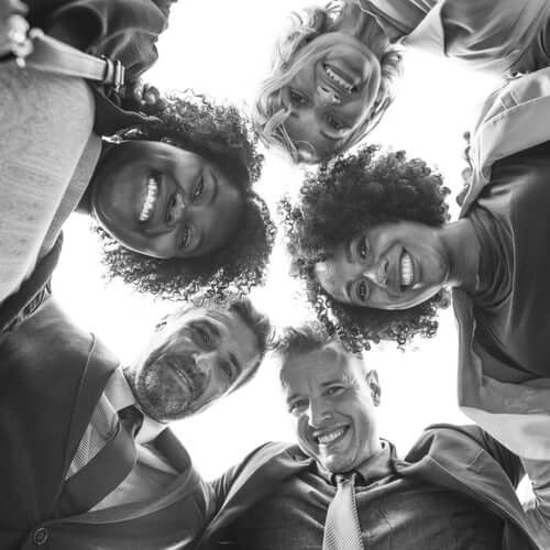 Health staff with healthy smiles