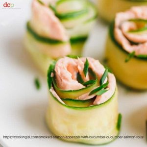 Smoked Salmon Cucumber Rolls from Cooking LSL