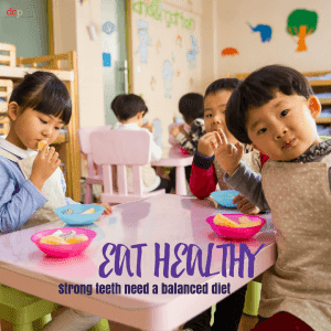 Children's Oral Health - kids teeth need a balance diet