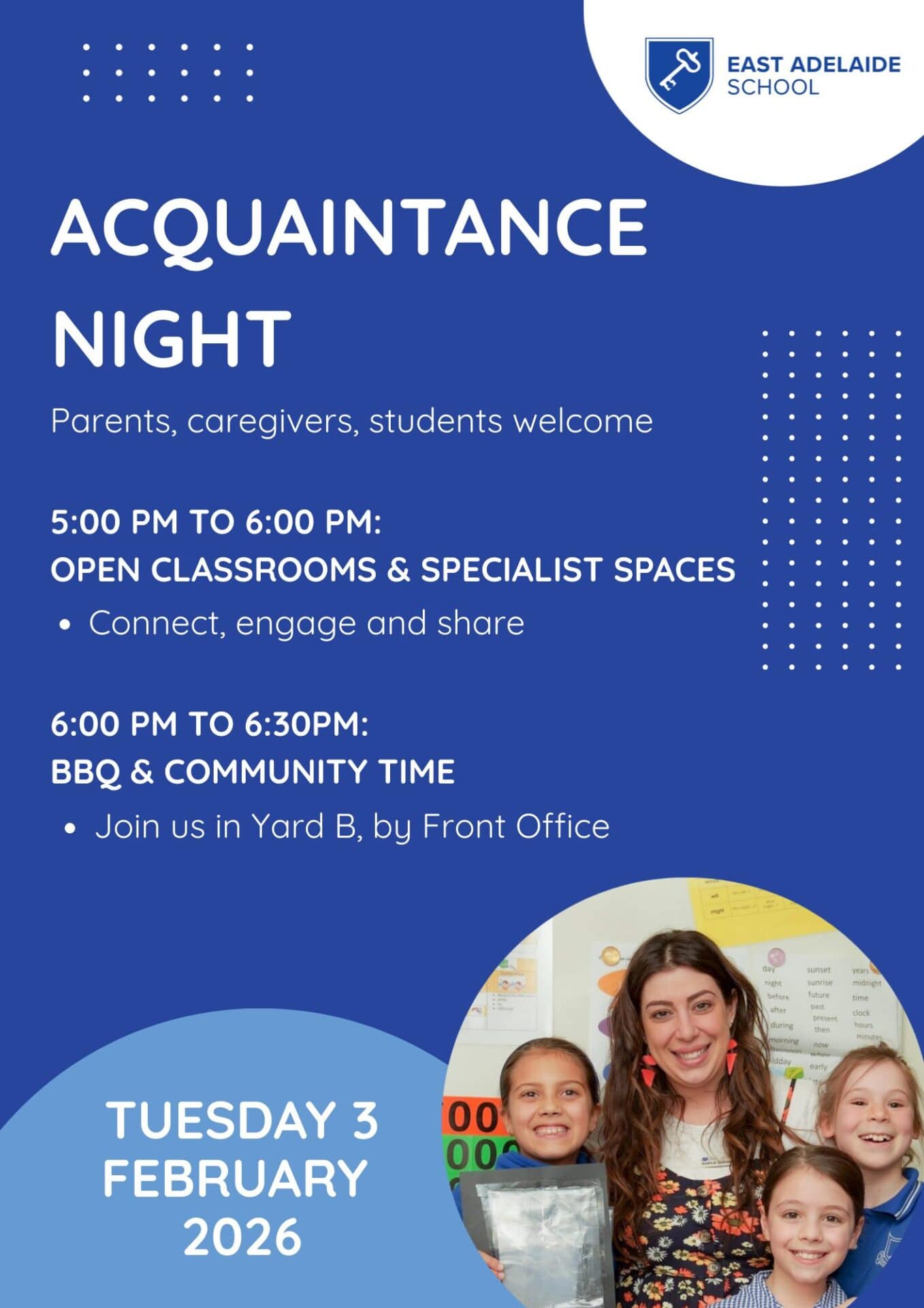 Acquaintance Night - East Adelaide School
