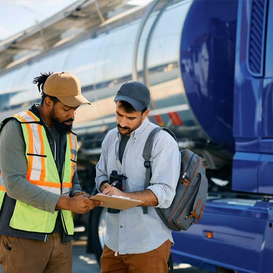 black-dispatcher-and-truck-driver