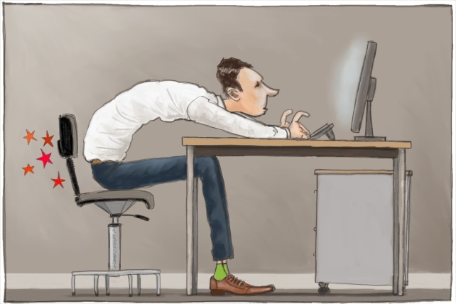 BACK PAIN WHILE SITTING