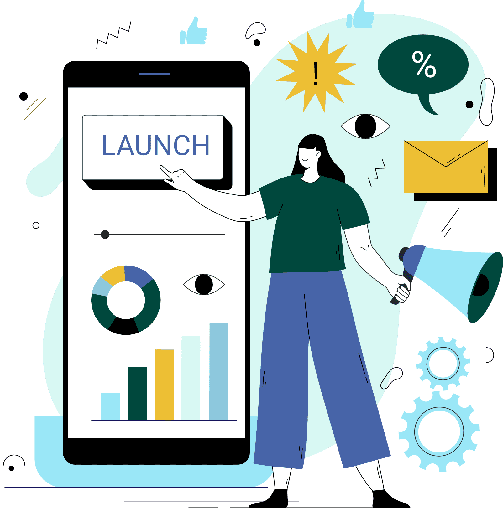 Footer marketing illustration