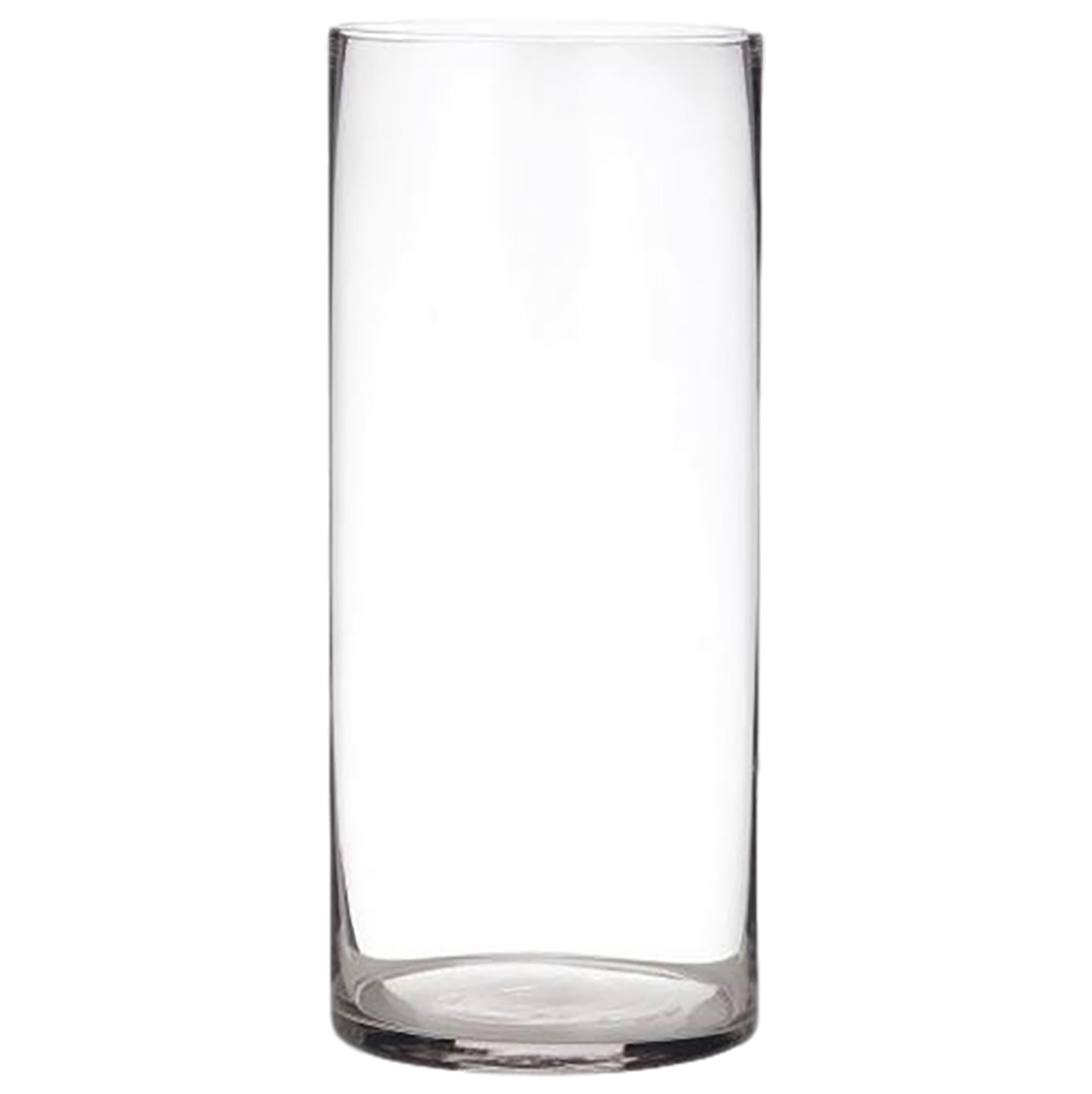 Tall Cylinder Glass Vase 40 cm | Elegant Clear Vase
