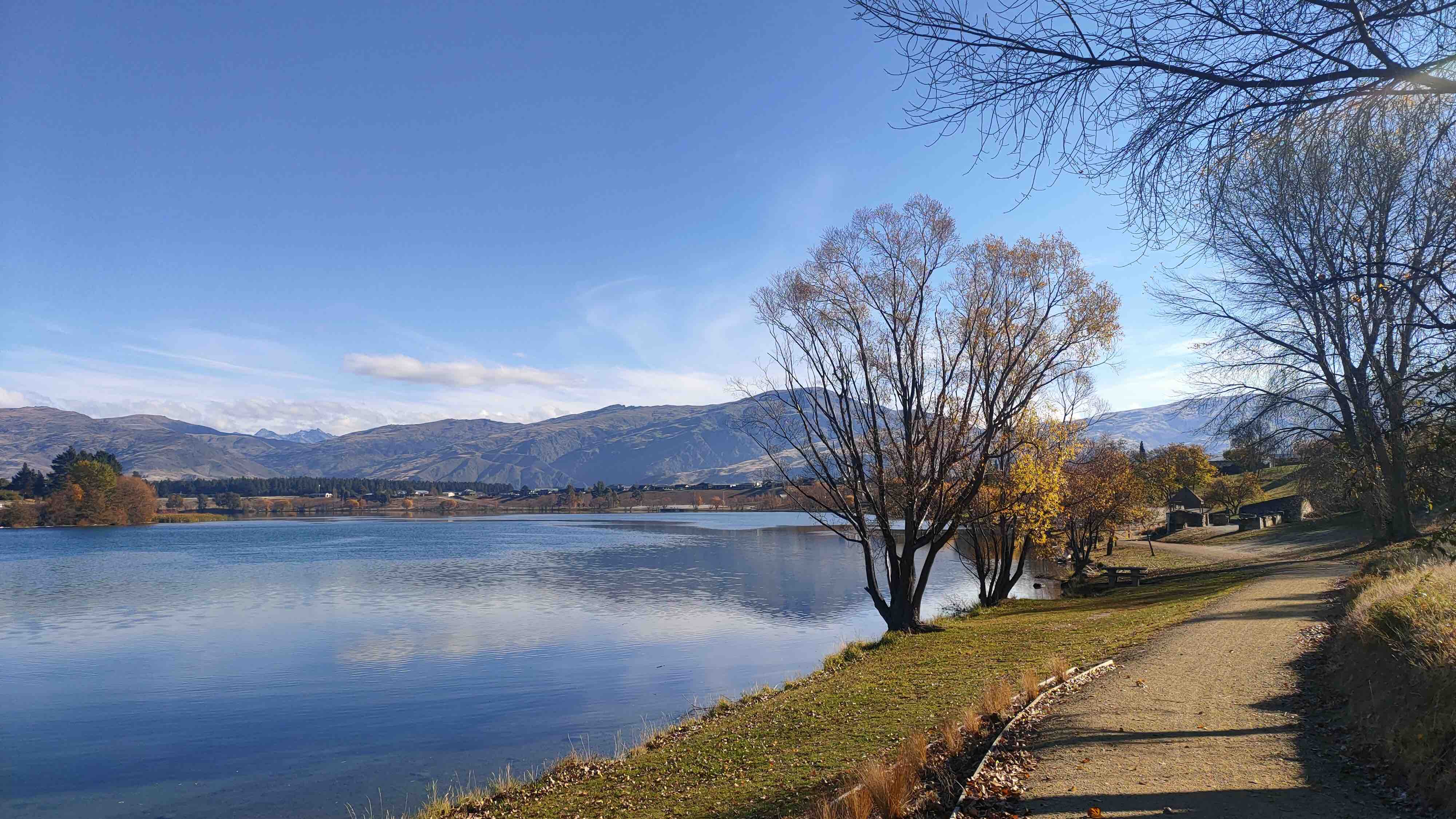 Helen Scheuerer often walks on her lunch breaks along the shores of Lake Dunstan.