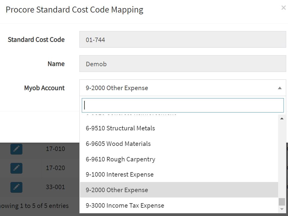 How to configure Many to One Cost Code Mapping in MYOB? Interfy Help