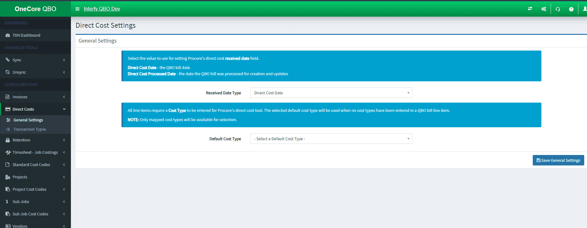 direct-cost-general-settings