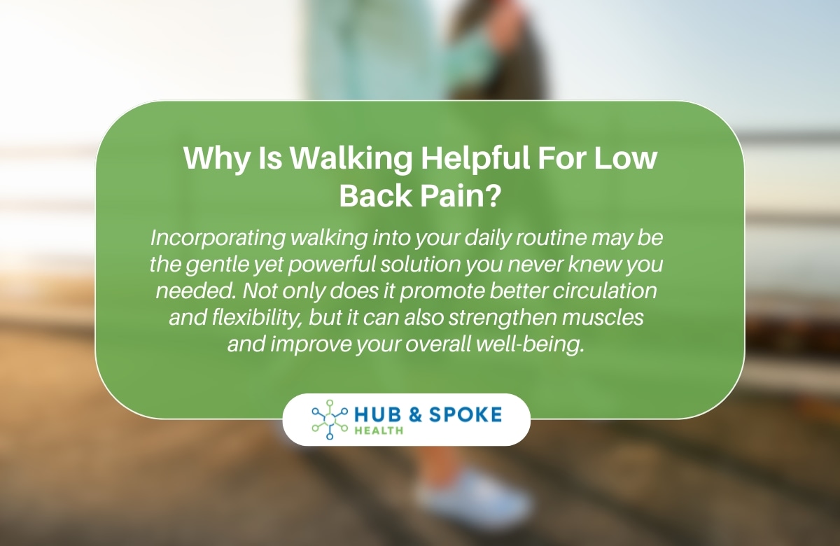 Benefits of Walking for Low Back Pain | Hub & Spoke Health