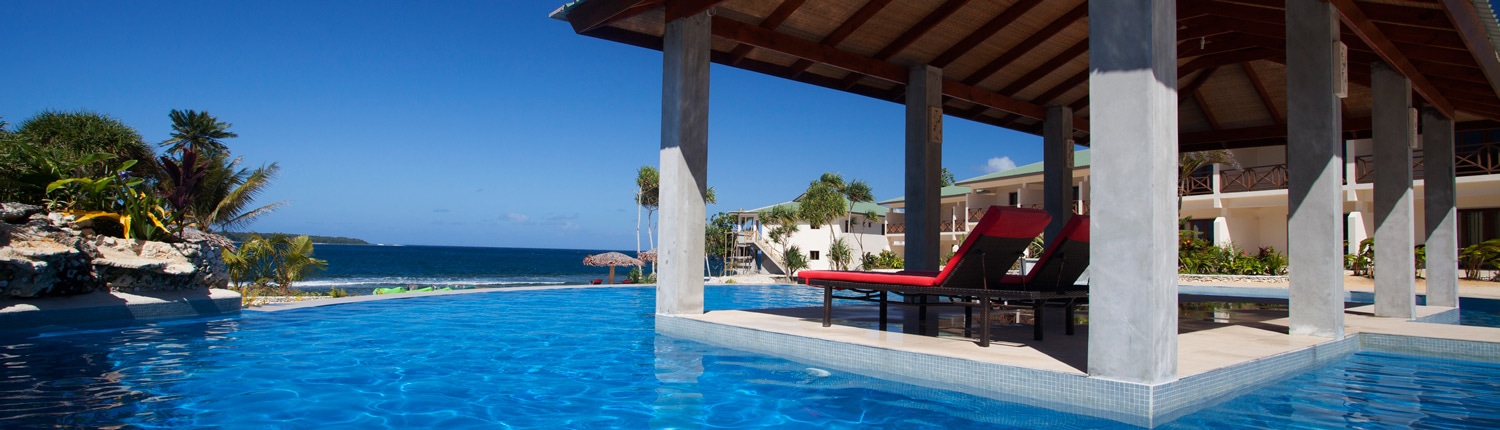 Nasama Resort Beachfront Apartments, Vanuatu - Pool Views