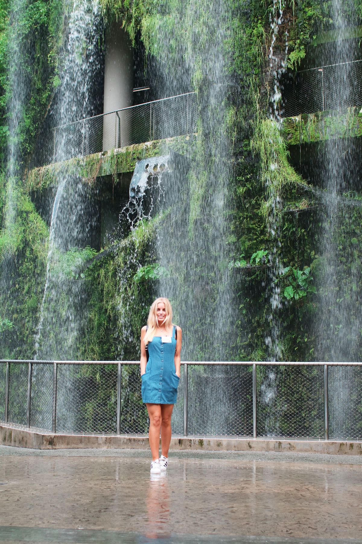Me Infront Of A Waterfall At Gardens by the Bay