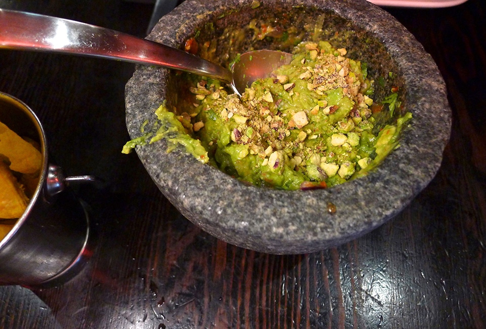 Fresh Guacamole Made At The Table