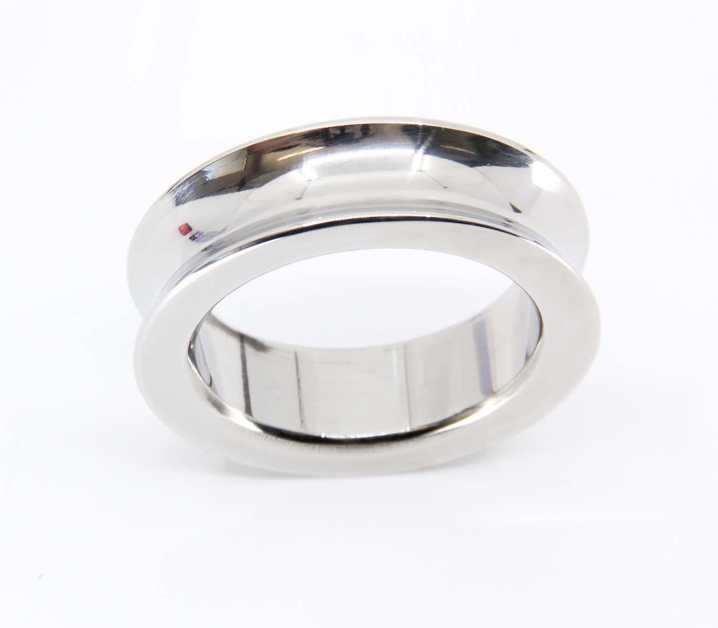 Concave Stainless Steel Fat Boy Cock Ring | Love In Leather
