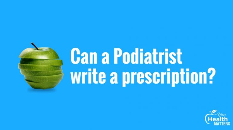 can a podiatrist write a prescription