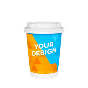 MED 12OZ (360ML) CUSTOM COFFEE CUPS WITH 90MM LIDS