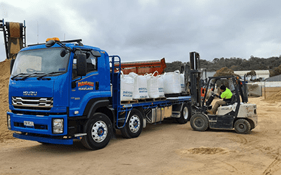 Bag truck and moffet - Paragalli Haulage Canberra and NSW