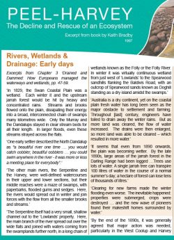 Rivers, Wetlands and Drainage – Early Days