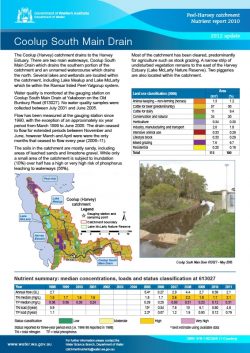 South Coolup Drain 2012 Update